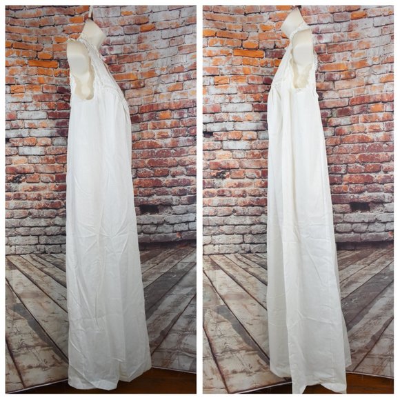 Christian Dior Small Nightgown Union Made NWOT Lingerie lace Prairie Vintage - Picture 2 of 12